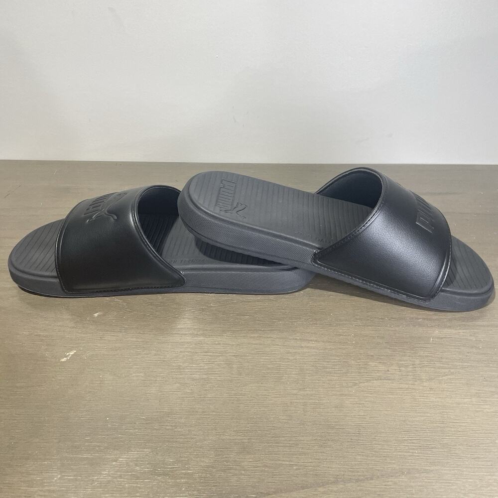 Puma Mens Size 10 Slides All Black Cool Cat 3.0 Sandals Soft Foam Flip Flop - Picture 7 of 7